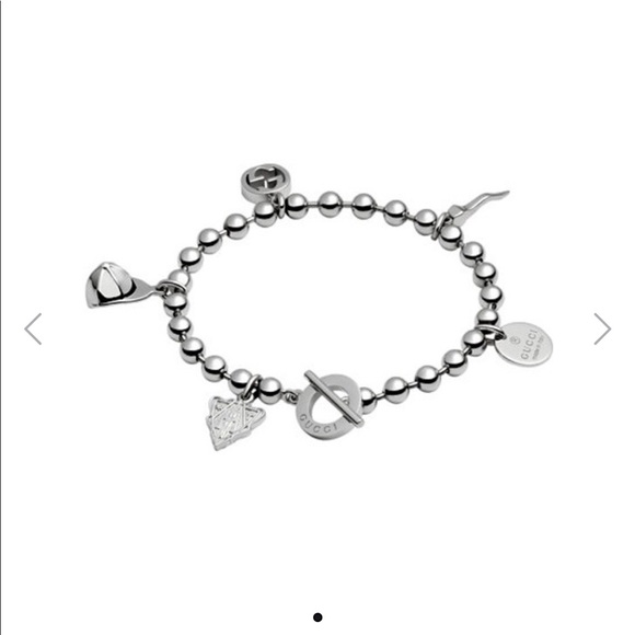 100% REAL GUCCI 6”  Boule Charm Bracelet - Picture 1 of 8